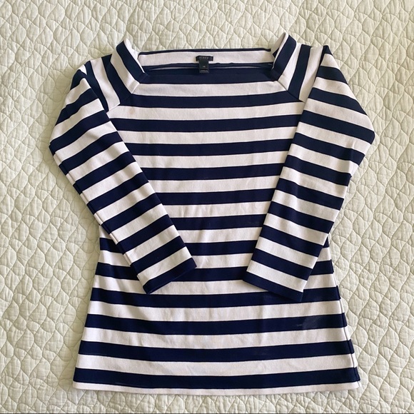 J. Crew striped boatneck top - Picture 1 of 4